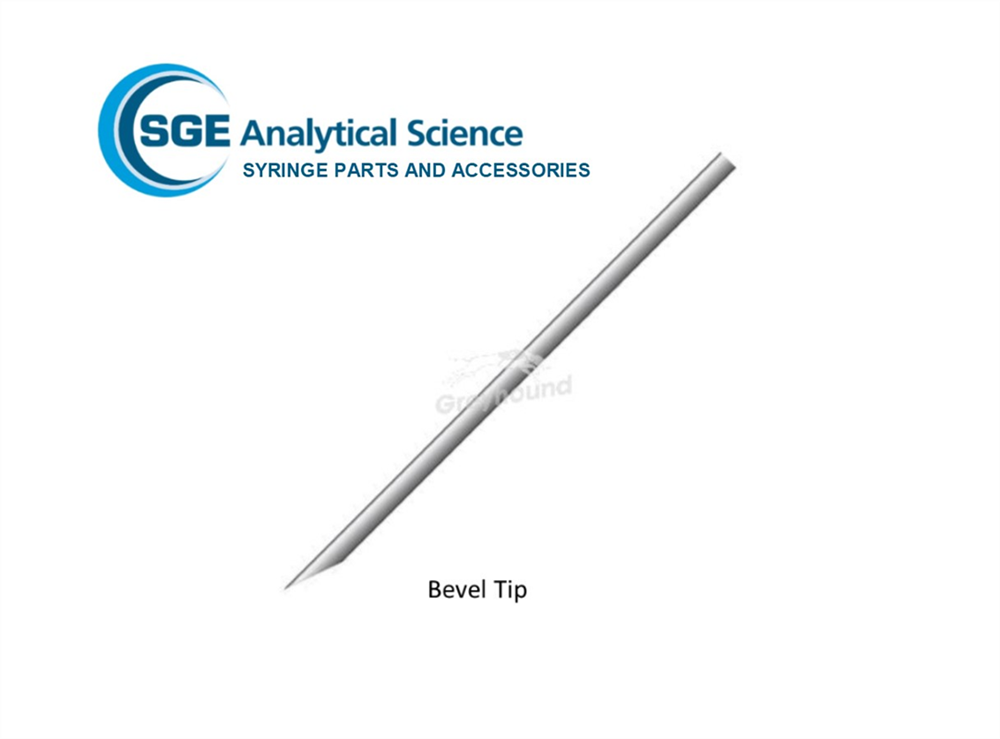 Picture of SGE Needle 50mm, 0.47/0.63mm OD, Dual Gauge Bevel Tipped for 1-2.5mL Syringes (& 500µL eVol Syringes) 